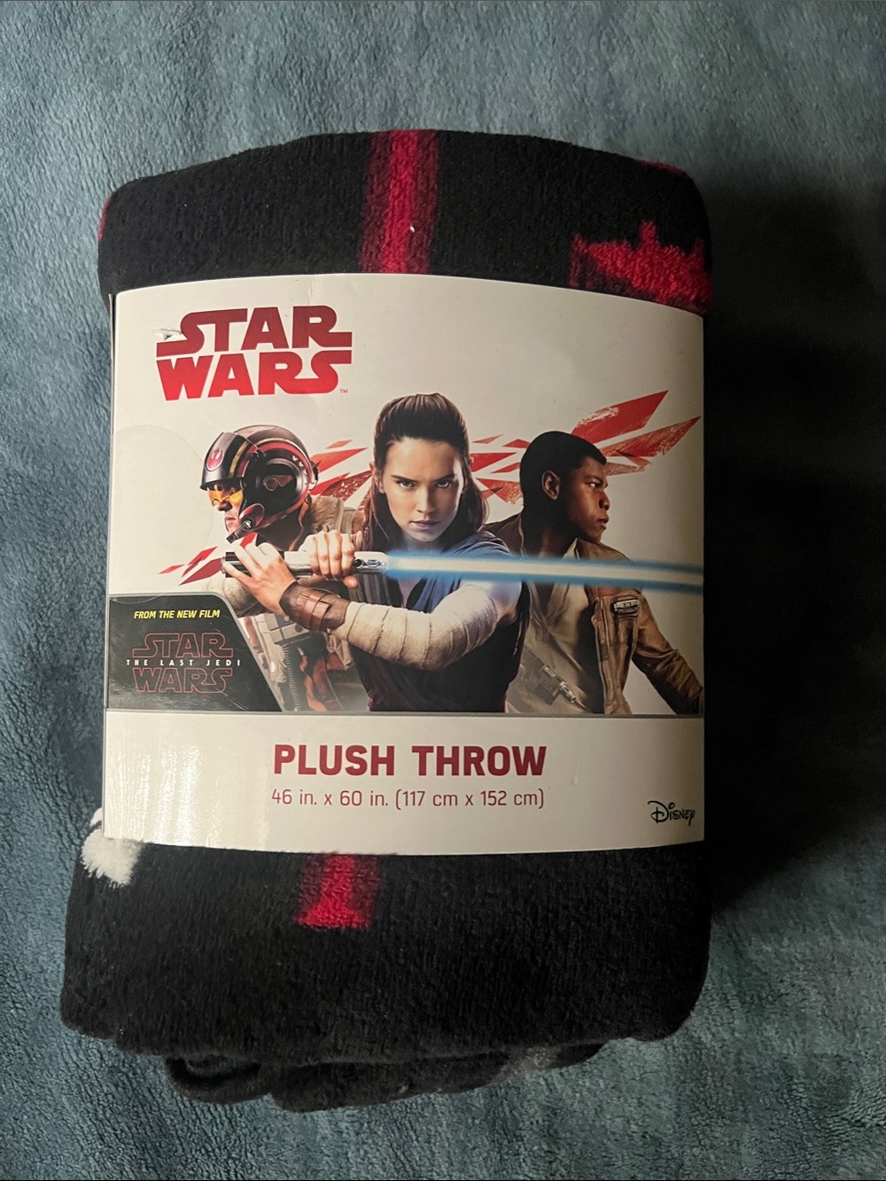 Star Wars Black and Red Plush Throw Blanket - Star Wars Branding